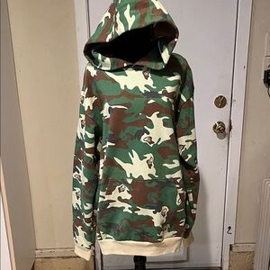 Camouflage Green and Brown Men's Sweater